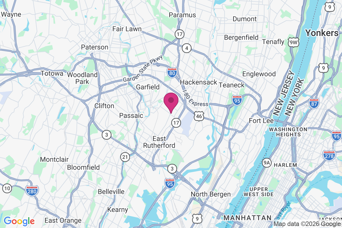 Carte de Hasbrouck Heights