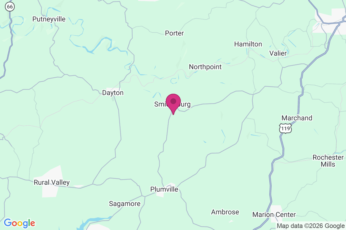 Carte de Smicksburg