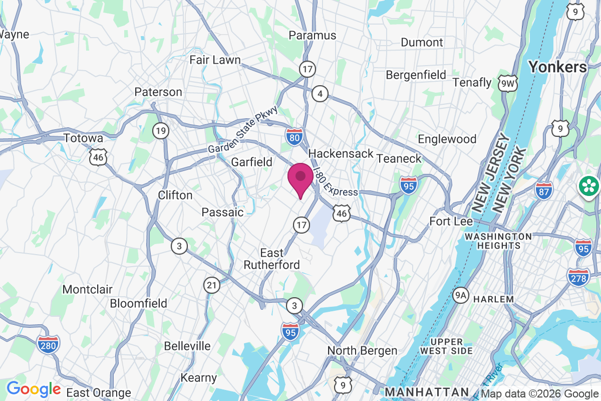 Carte de Hasbrouck Heights