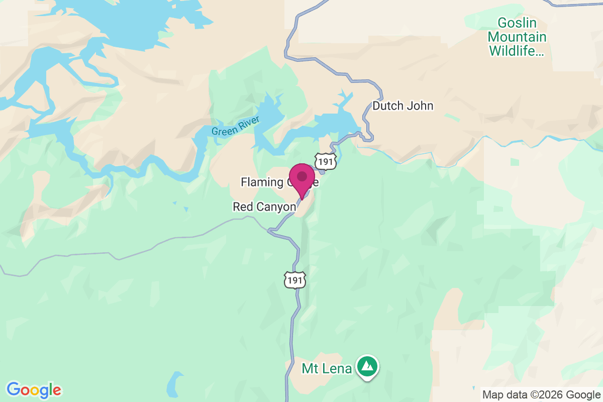 Carte de Flaming Gorge Lodge