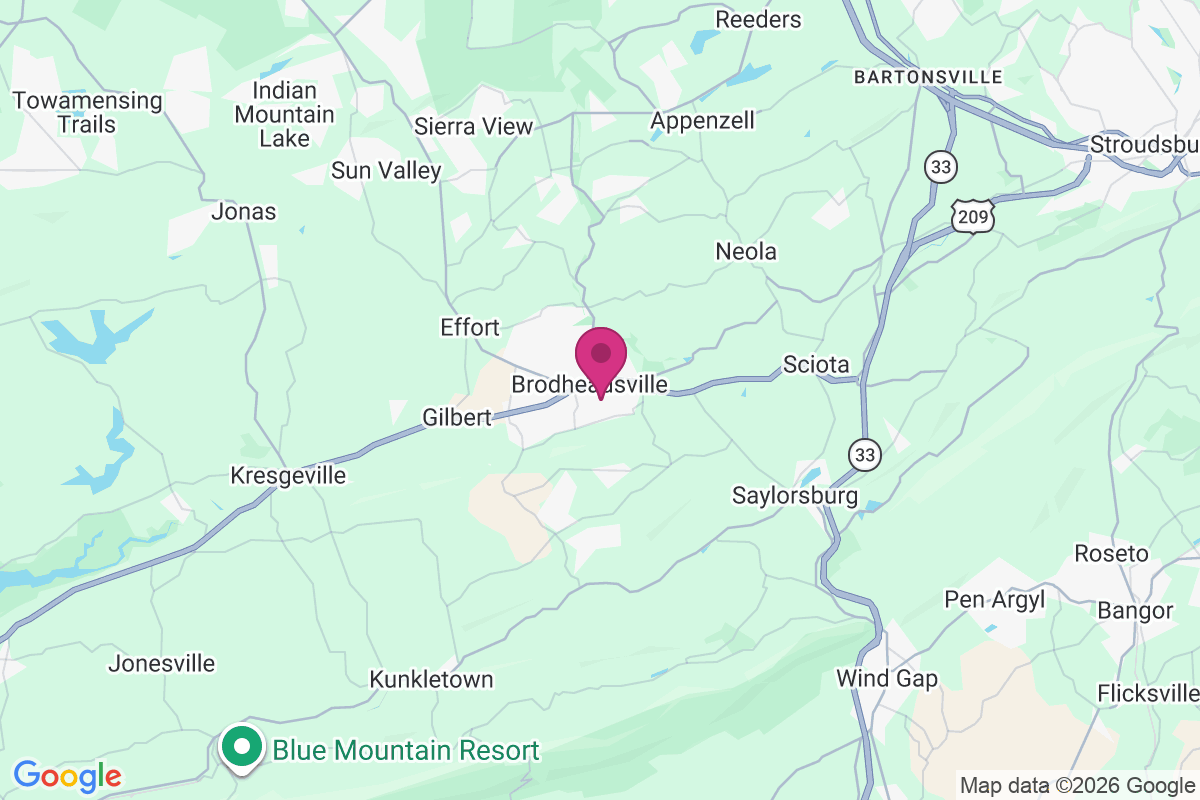 Carte de Brodheadsville