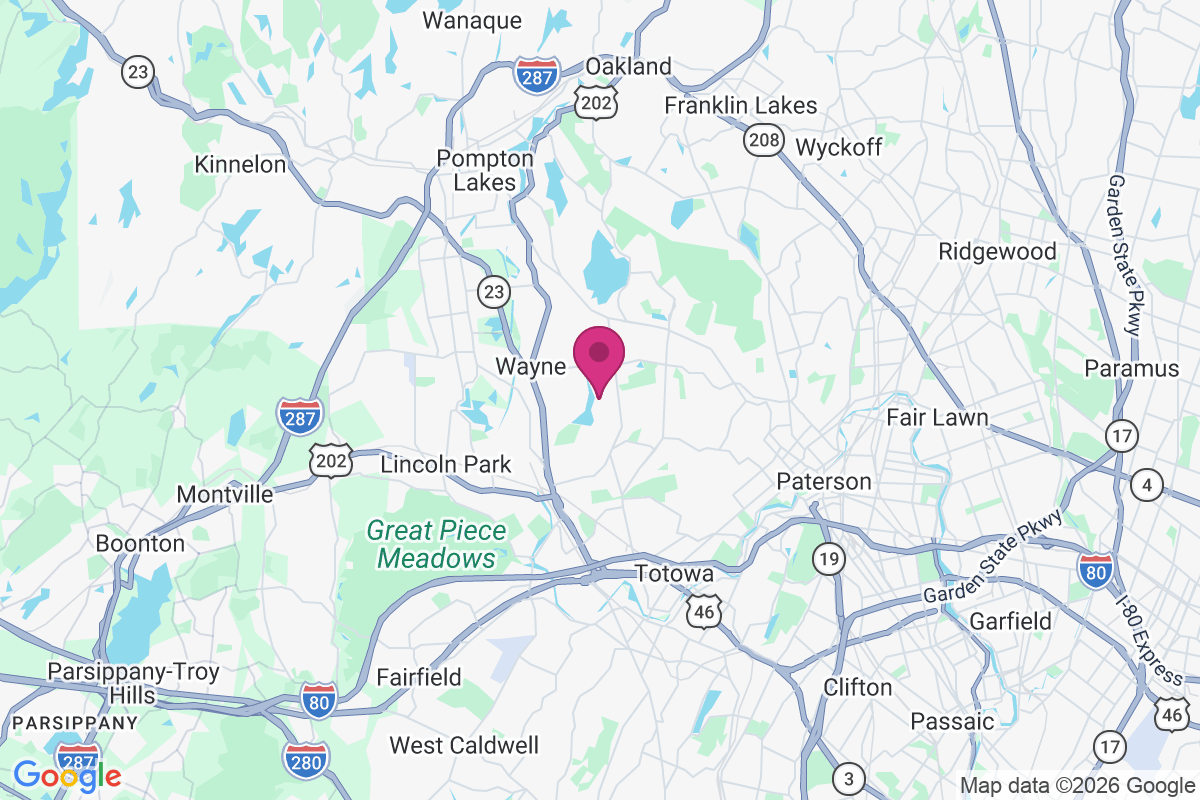 Carte de Packanack Lake