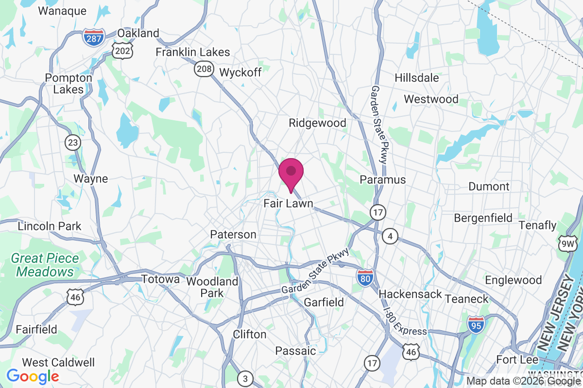 Carte de Fair Lawn