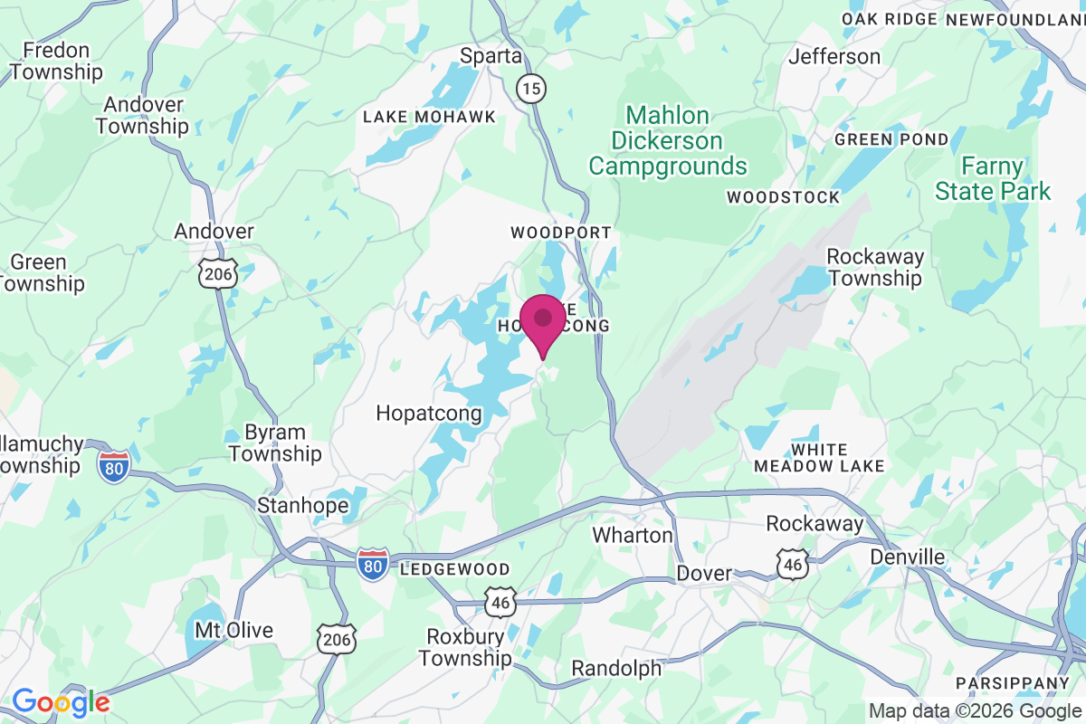 Carte de Lake Hopatcong