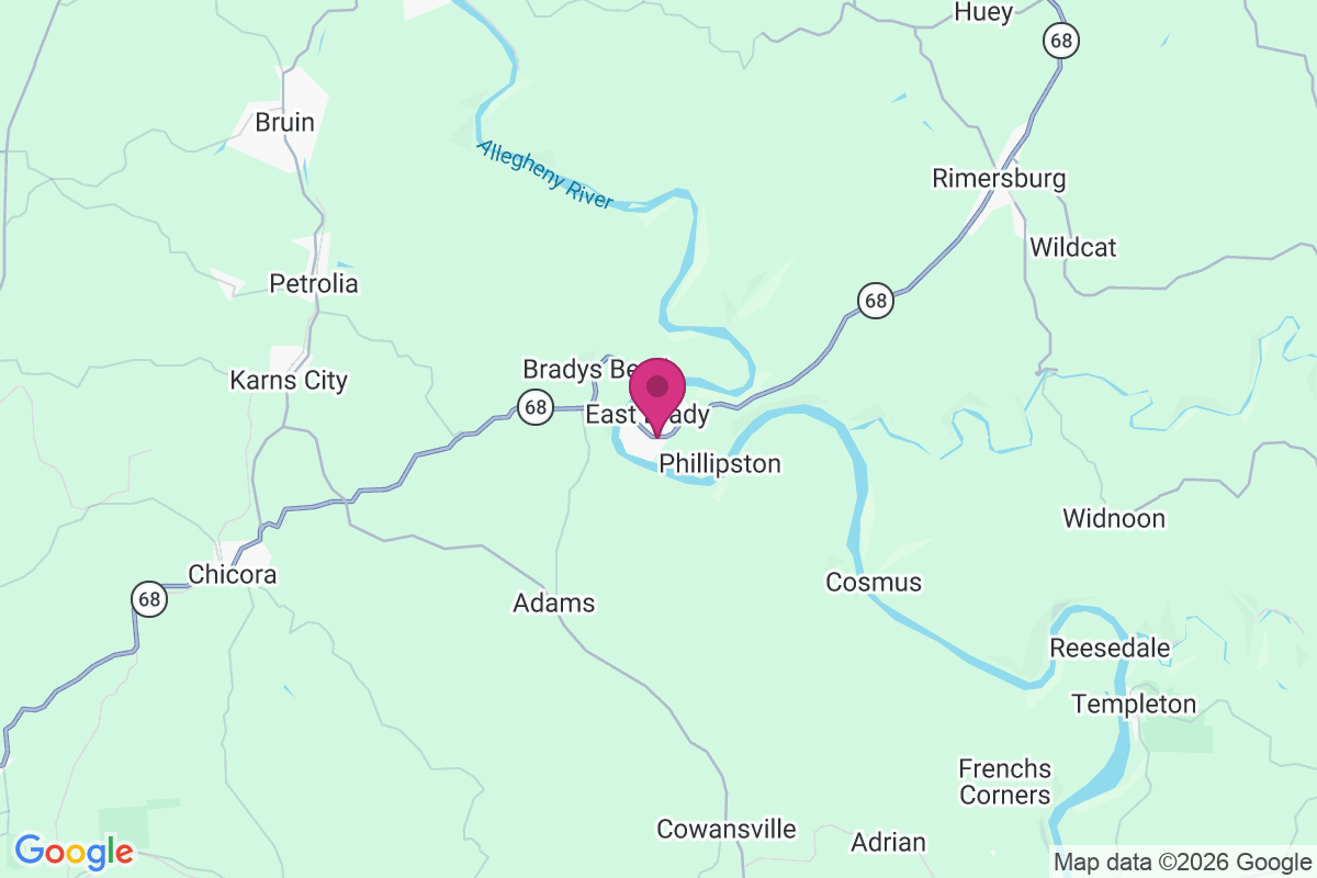 Carte de East Brady