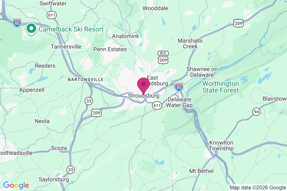 Carte de Stroudsburg