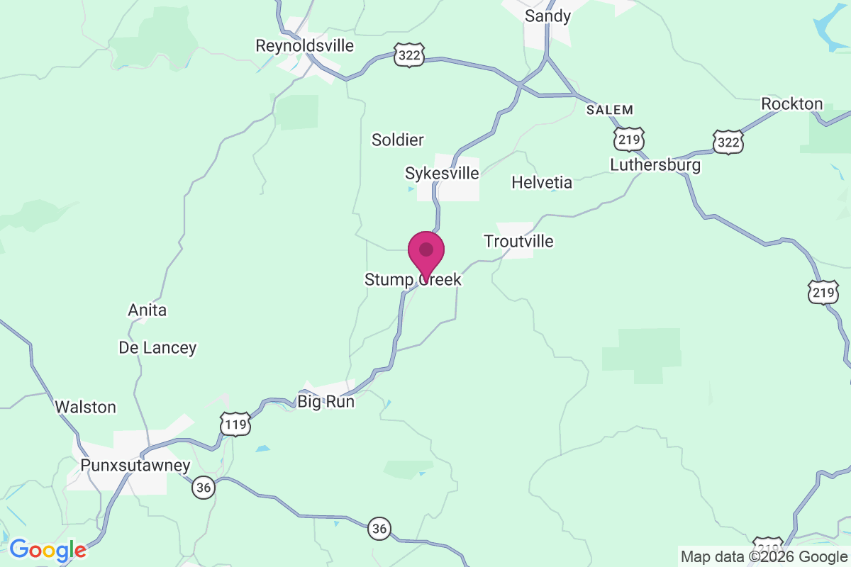 Carte de Stump Creek