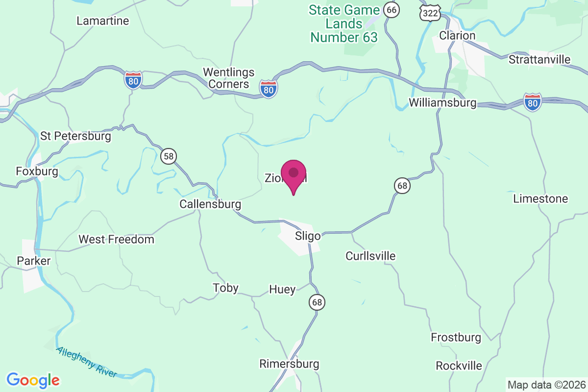 Carte de Zion Hill