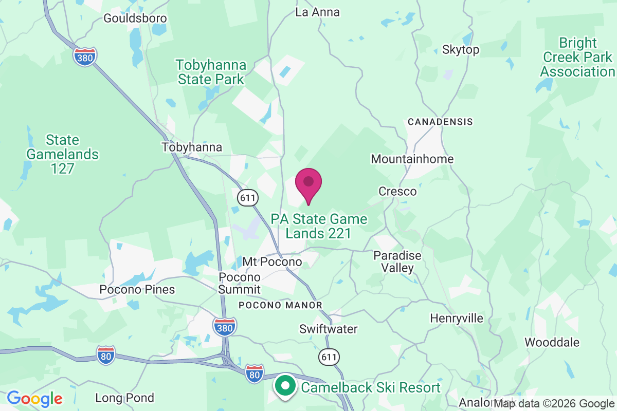Carte de Pocono Farms East