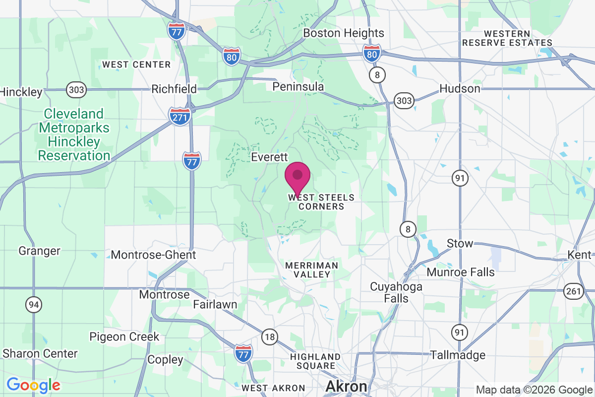 Carte de Cuyahoga Falls