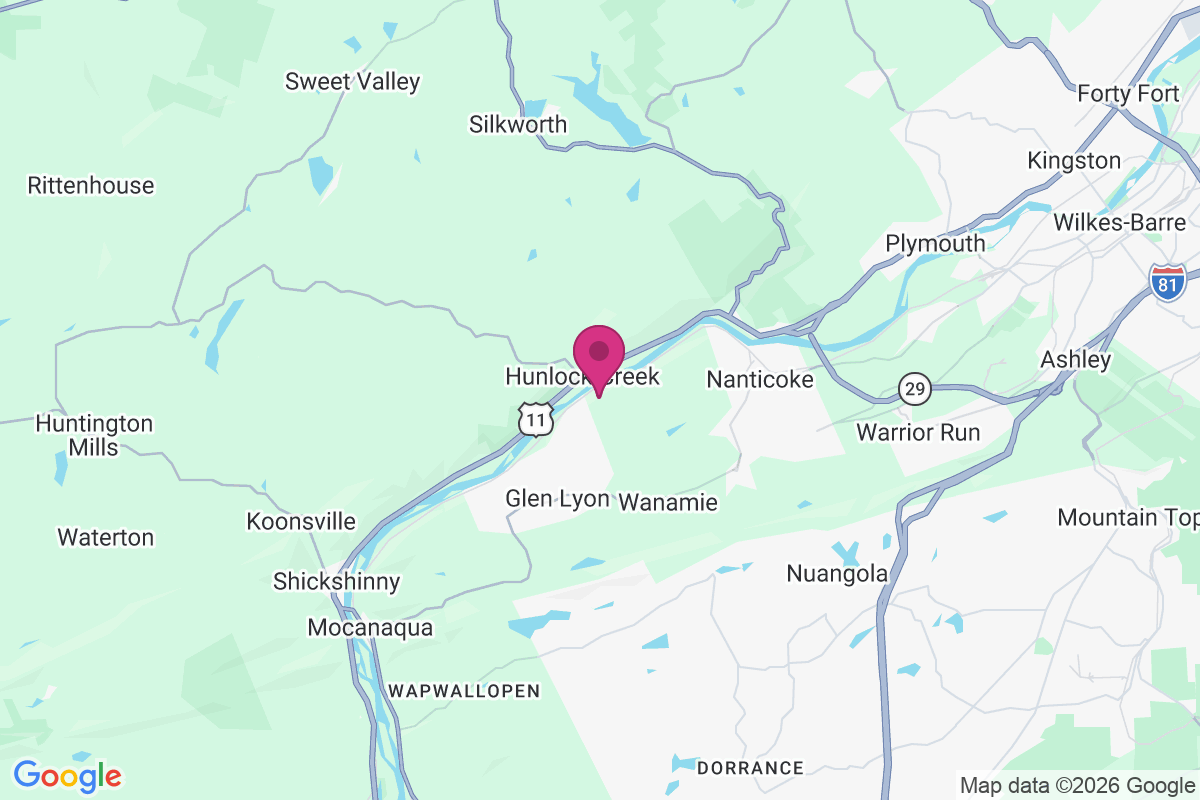 Carte de Hunlock Creek