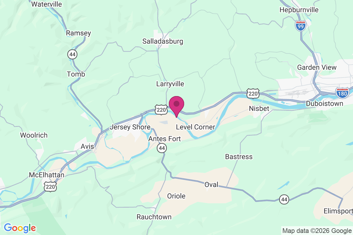 Carte de Larrys Creek