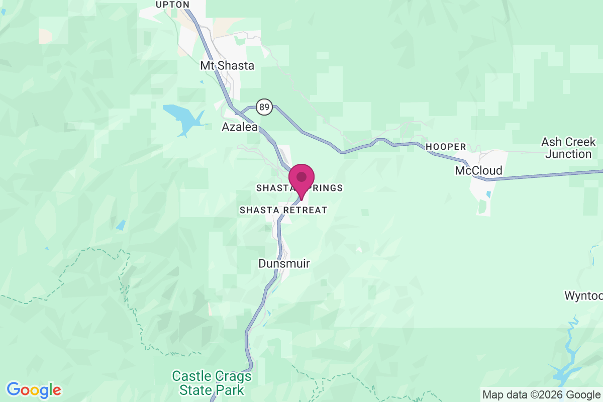 Carte de Shasta Springs