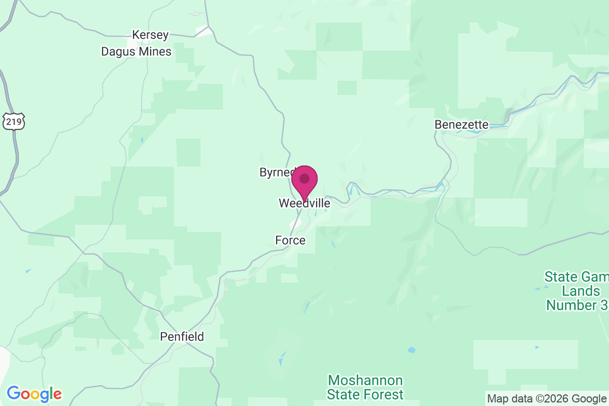 Carte de Weedville