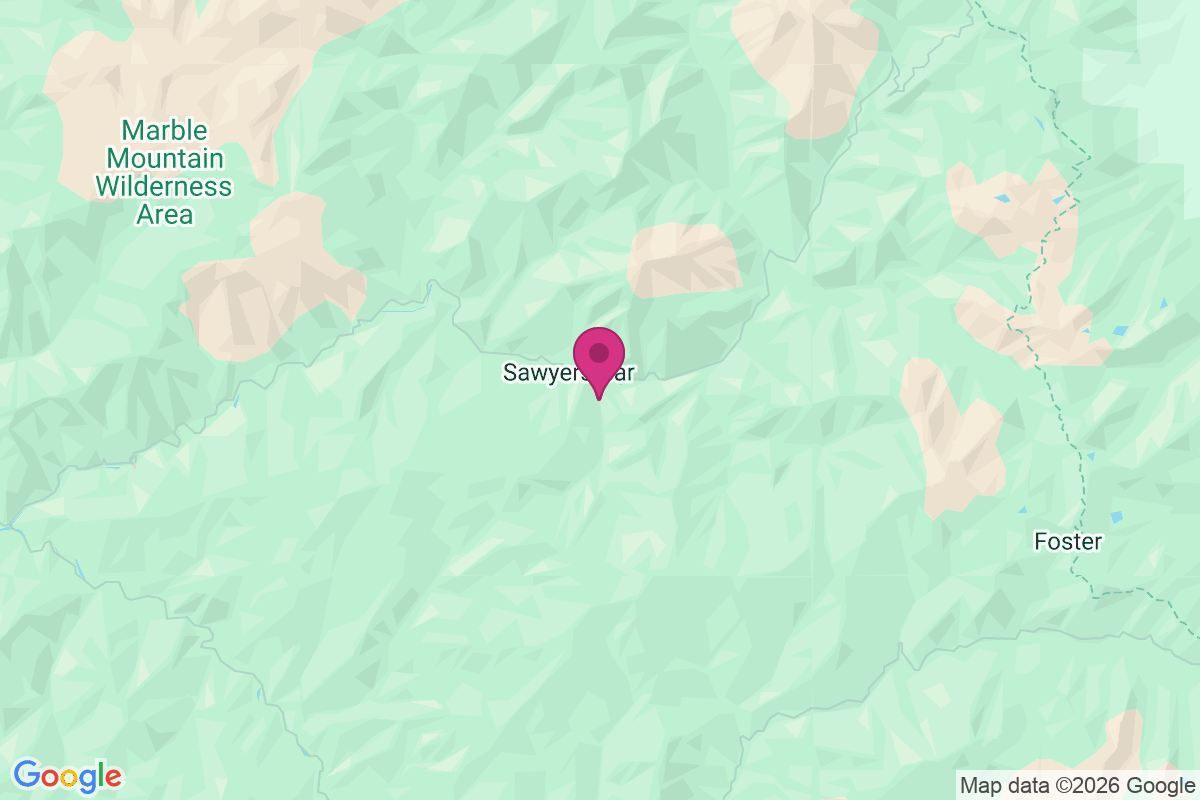 Carte de Sawyers Bar