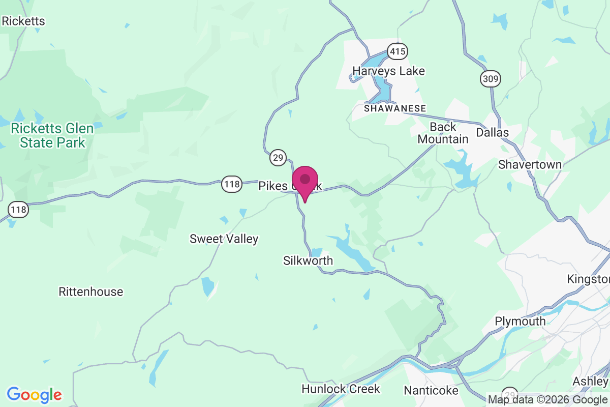 Carte de Pikes Creek