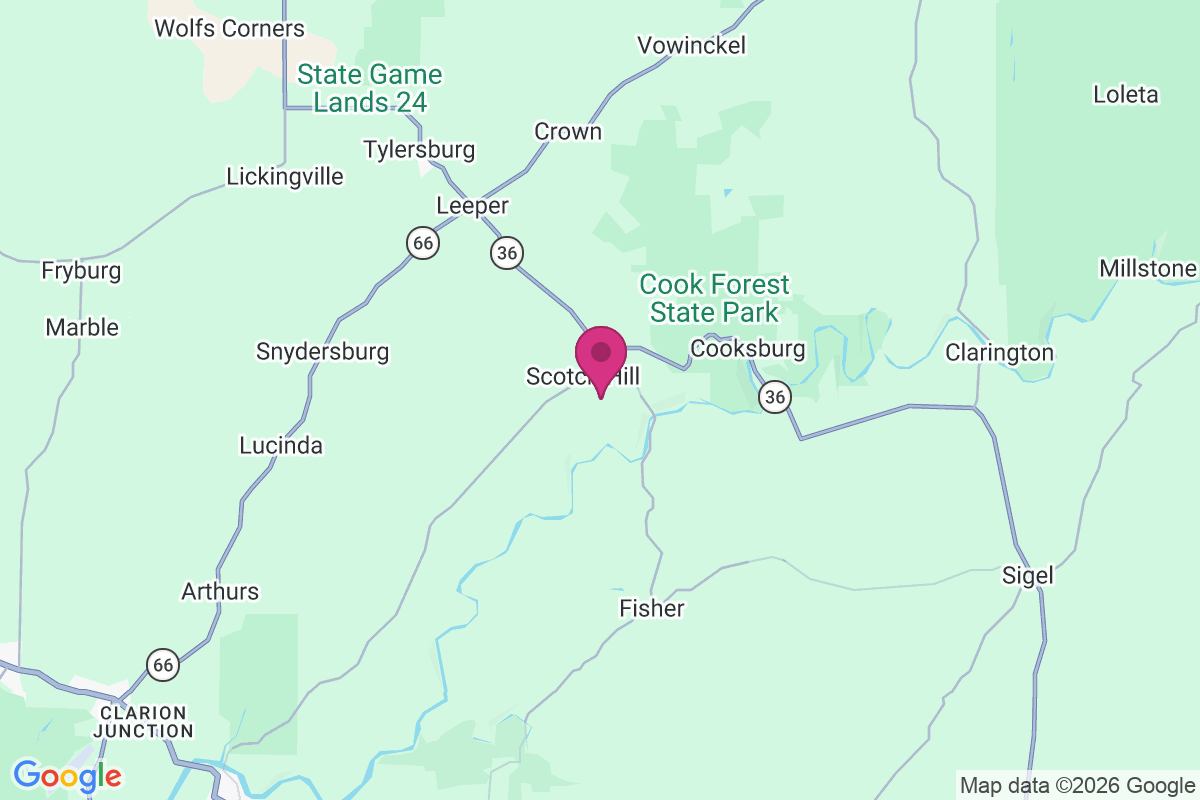 Carte de Scotch Hill
