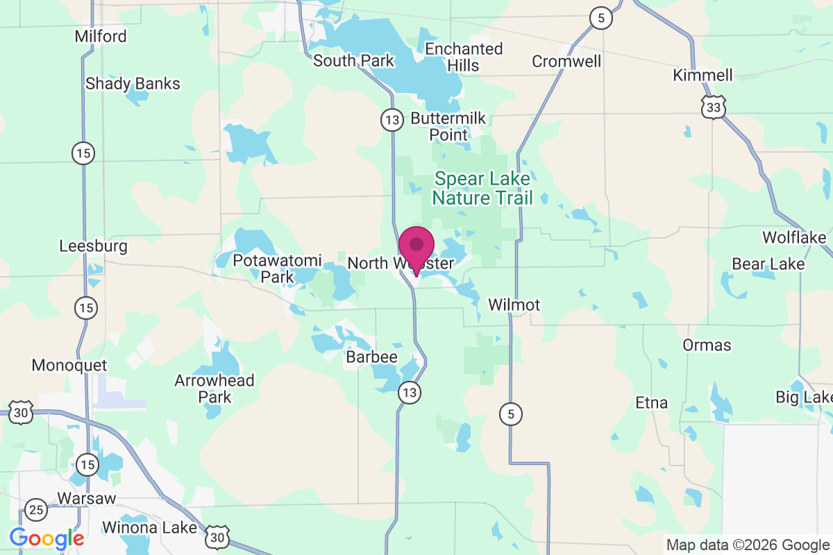 Carte de North Webster