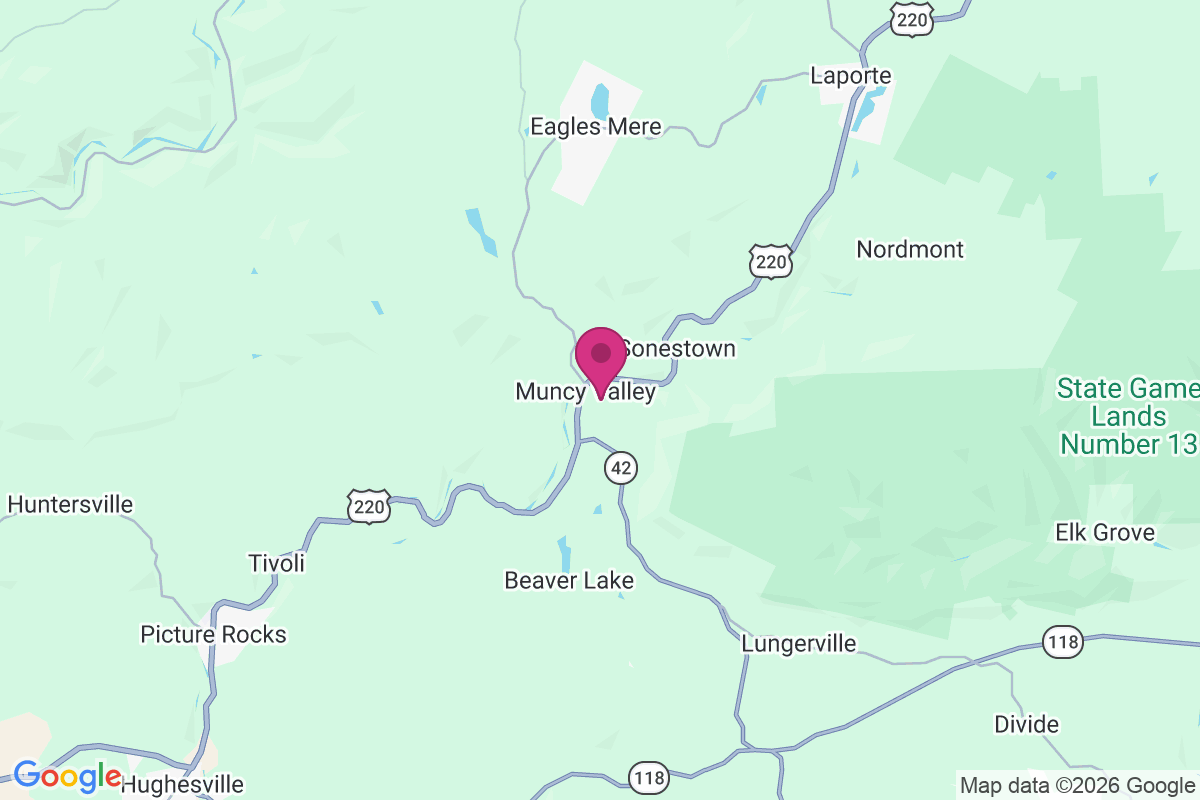 Carte de Muncy Valley
