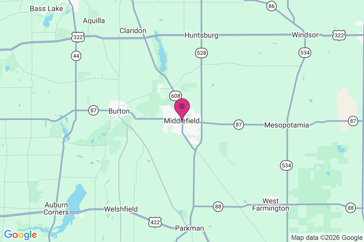 Carte de Middlefield