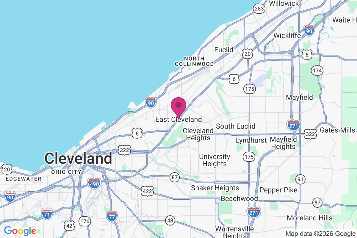 Carte de East Cleveland