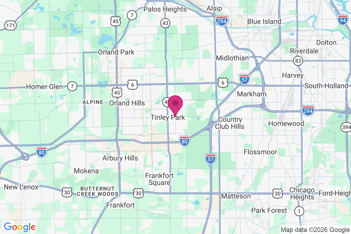 Carte de Tinley Park