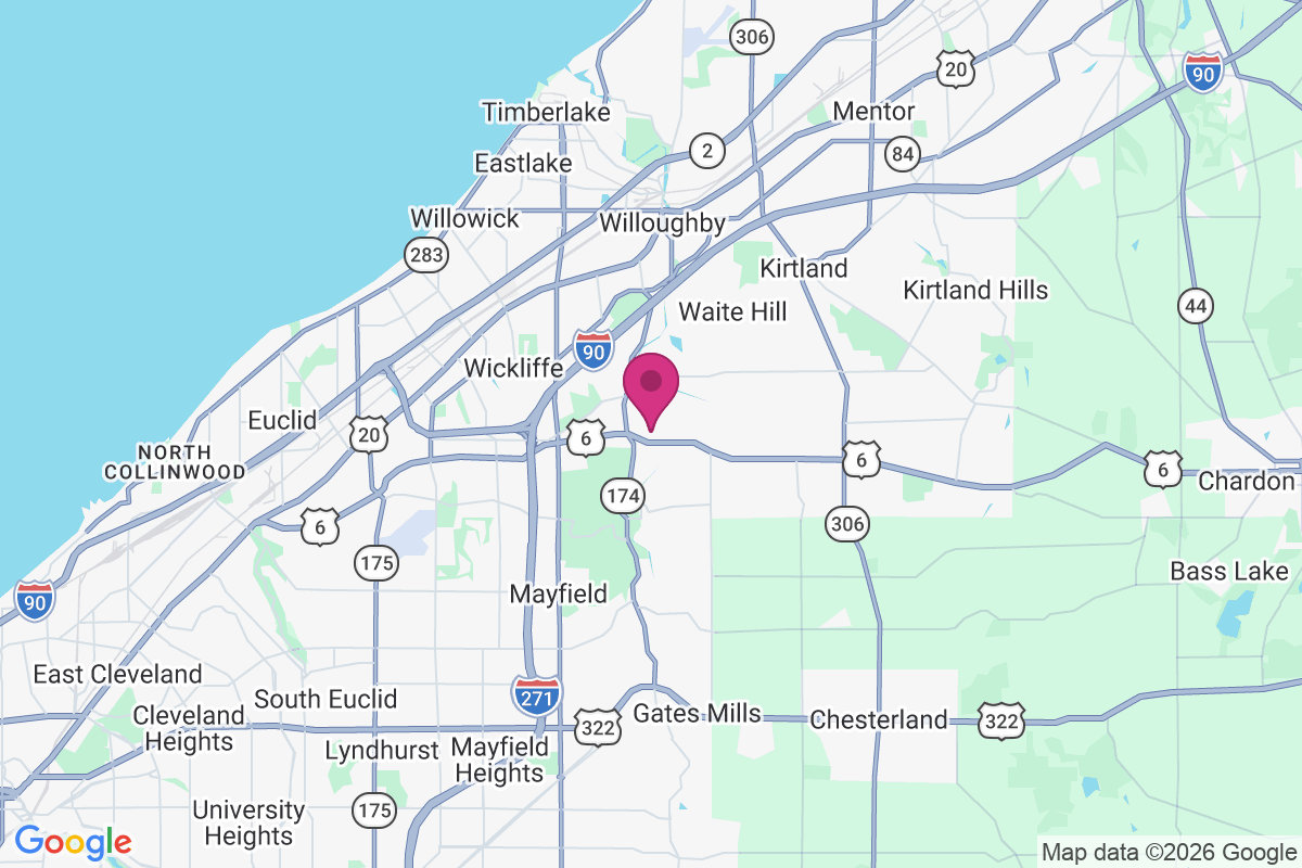 Carte de Willoughby Hills