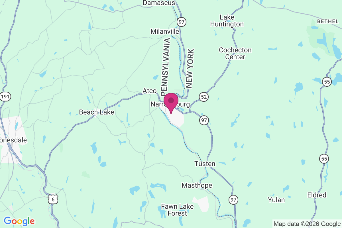 Carte de Narrowsburg