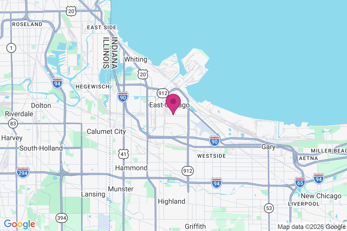 Carte de East Chicago