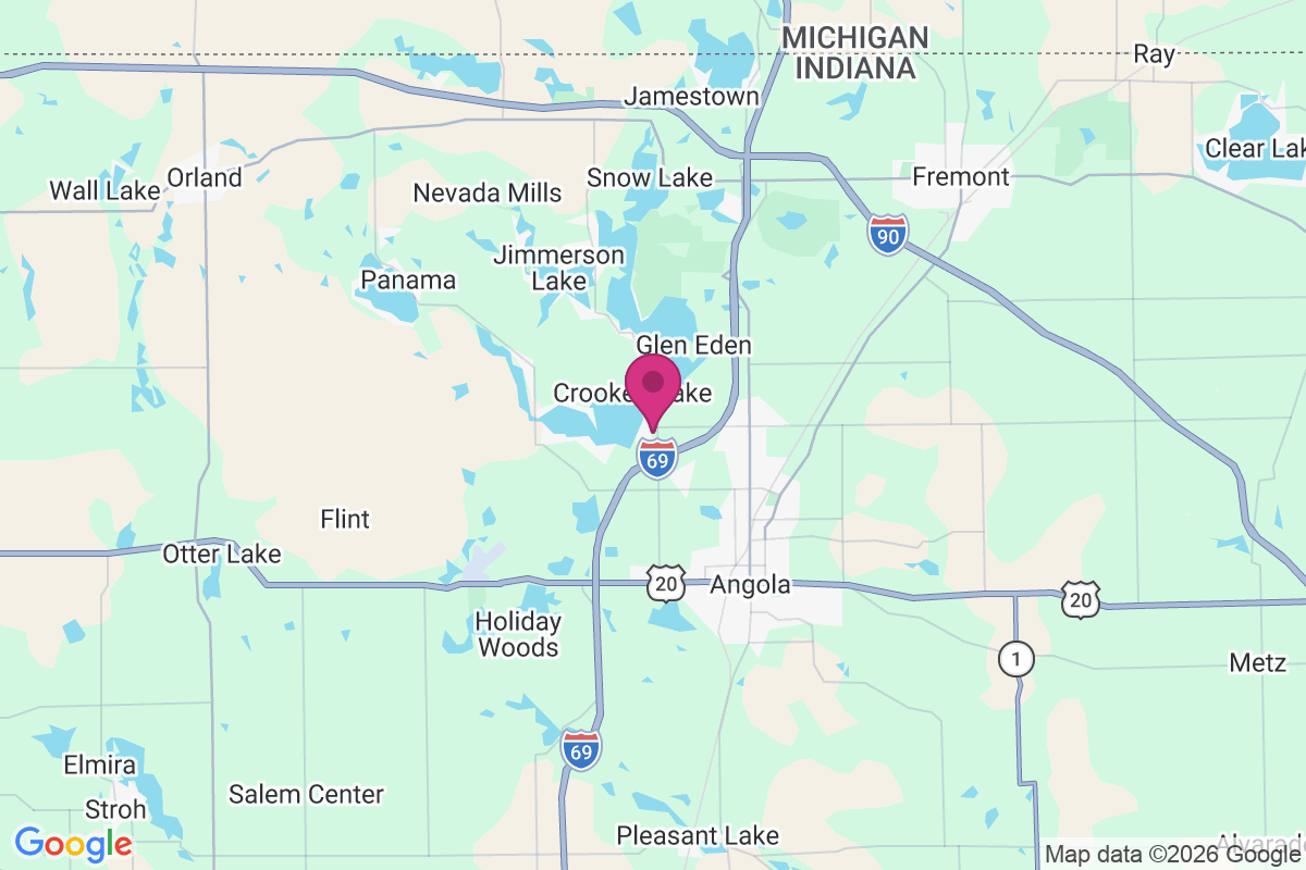 Carte de Crooked Lake