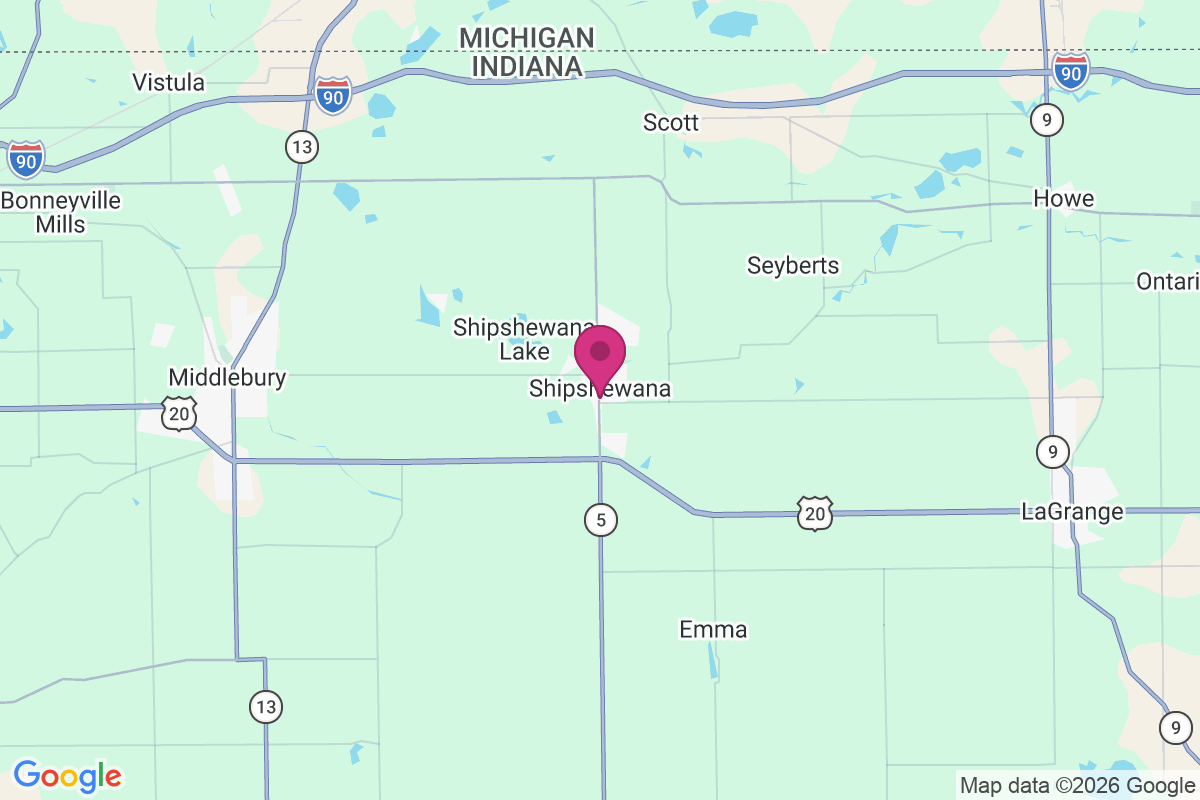 Carte de Shipshewana