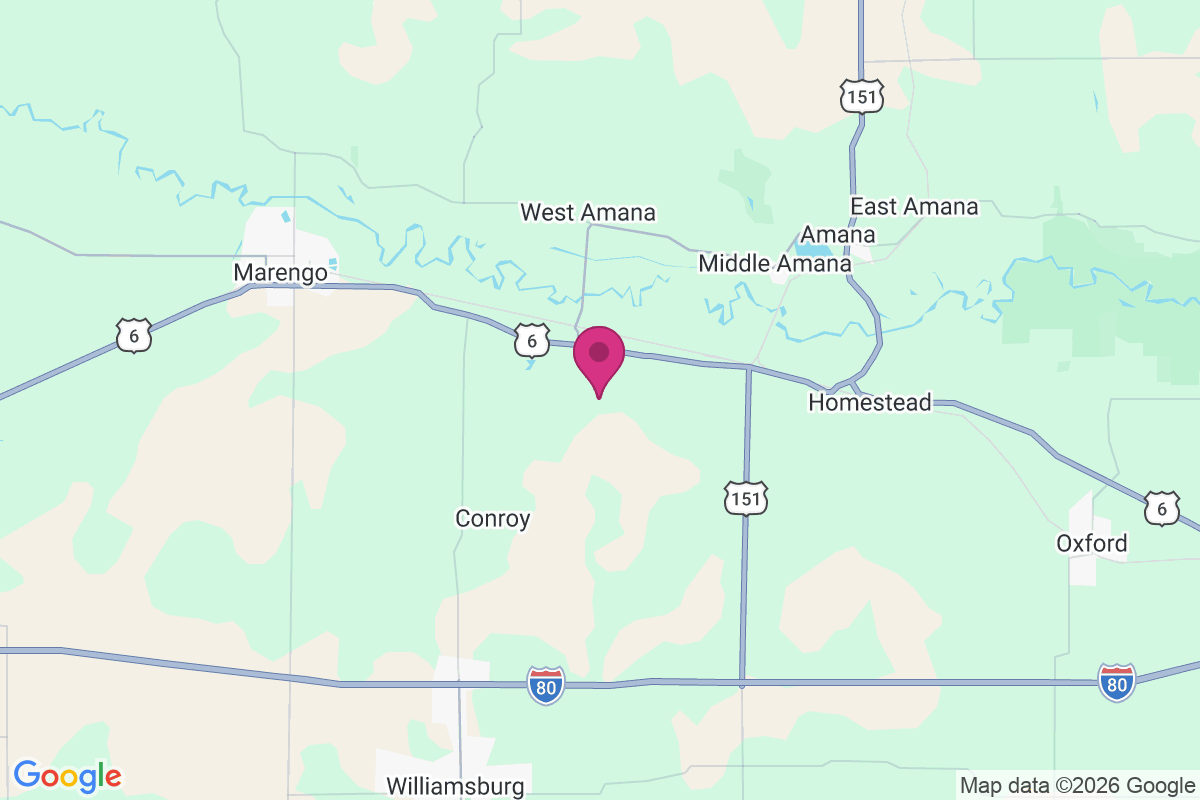 Carte de Upper South Amana