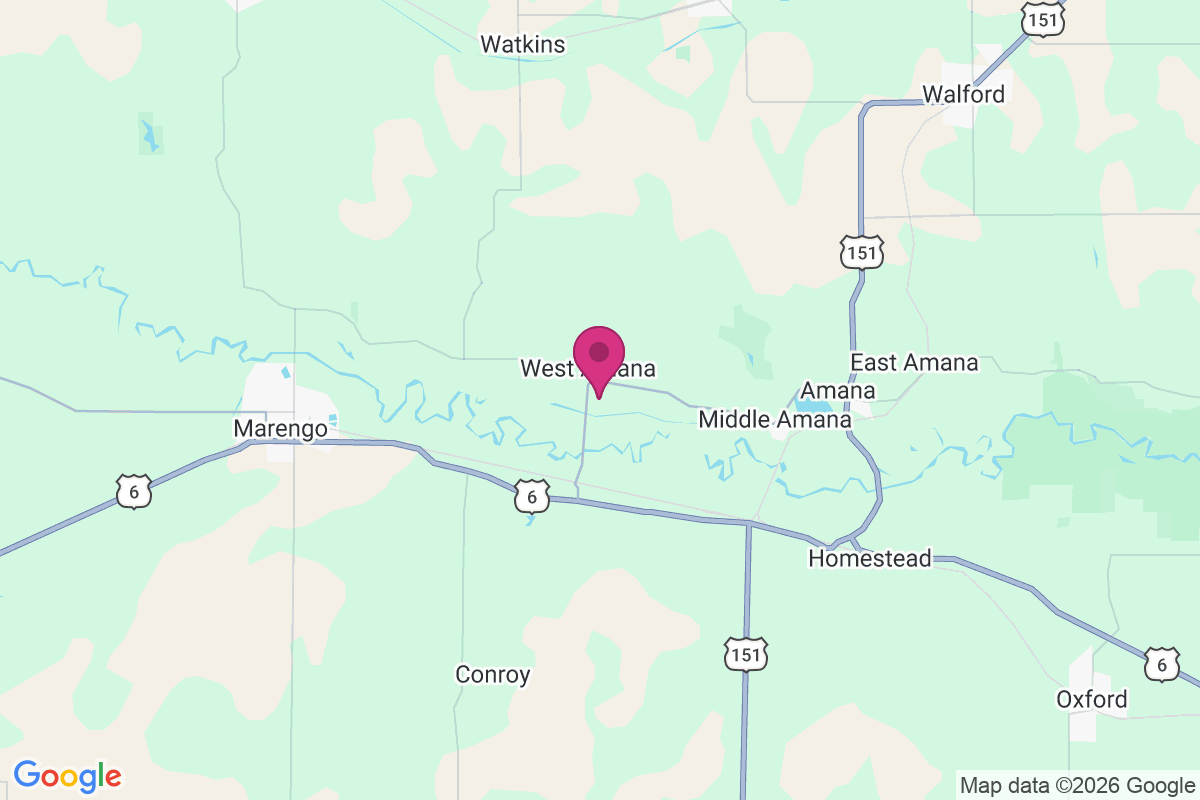 Carte de West Amana