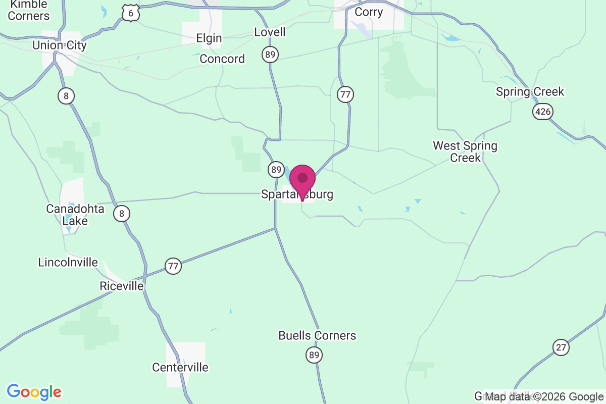 Carte de Spartansburg