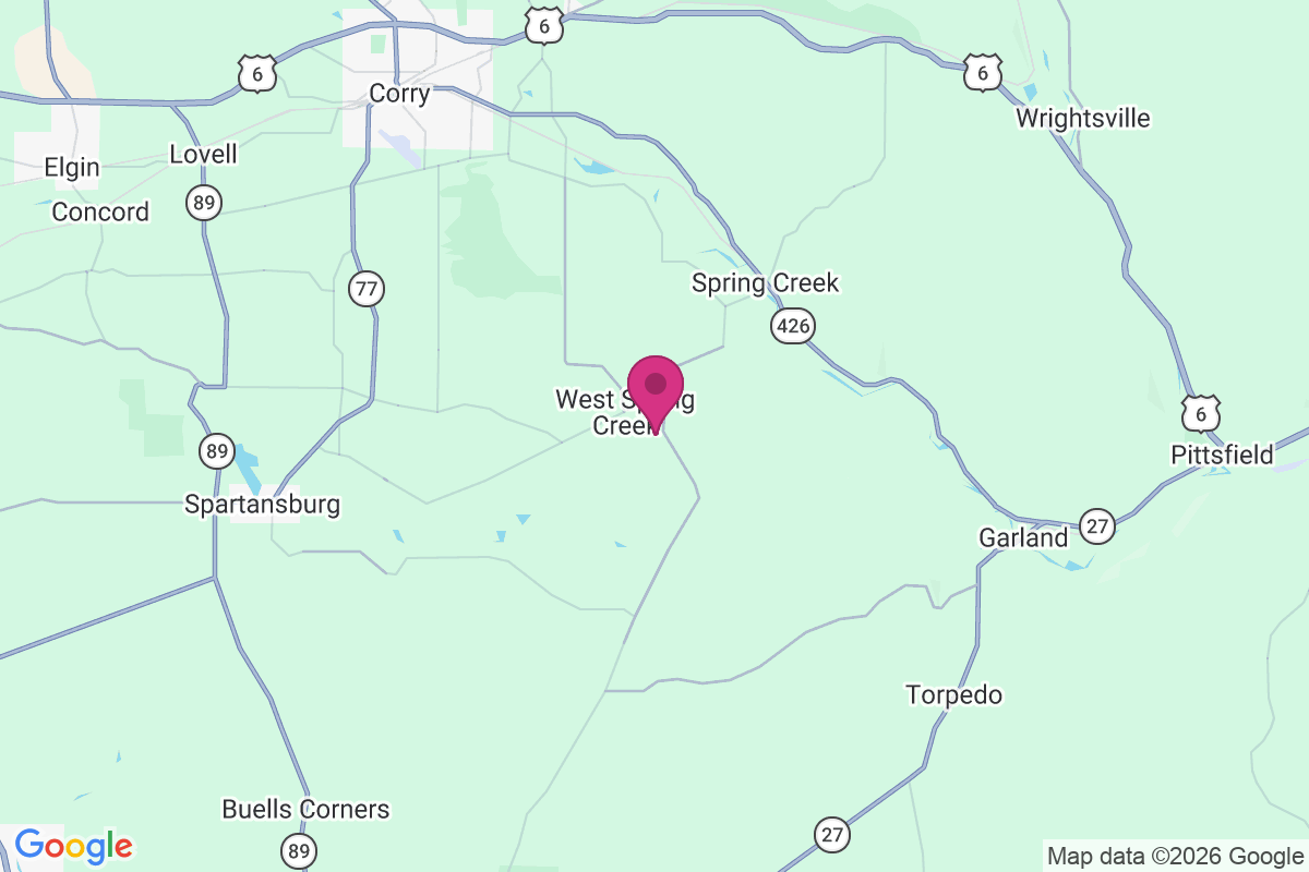 Carte de West Spring Creek