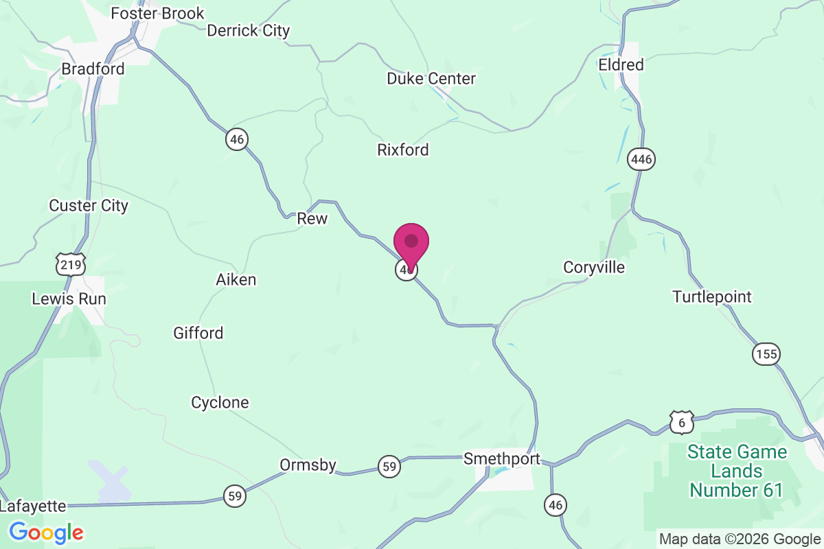 Carte de Wrights Corners