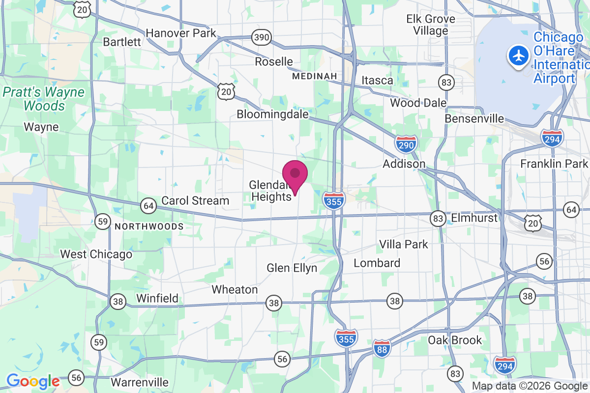 Carte de Glendale Heights