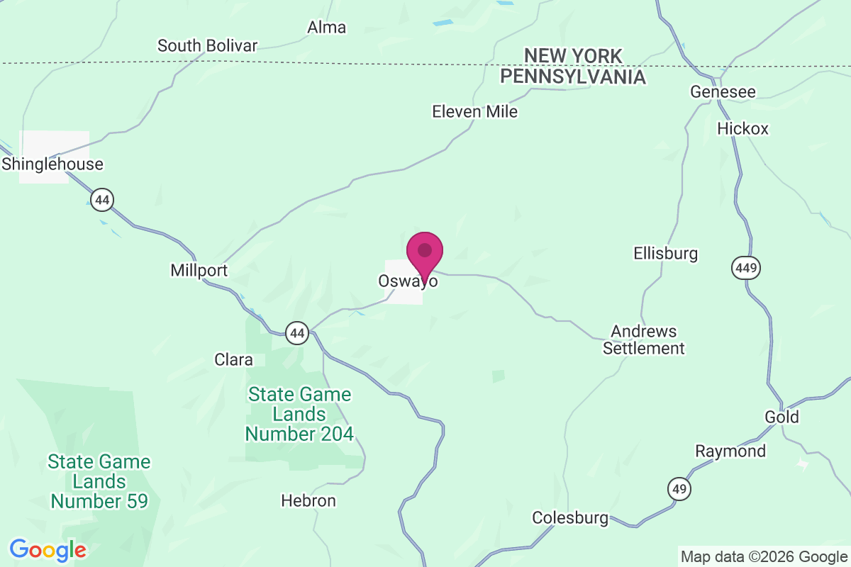 Carte de Oswayo