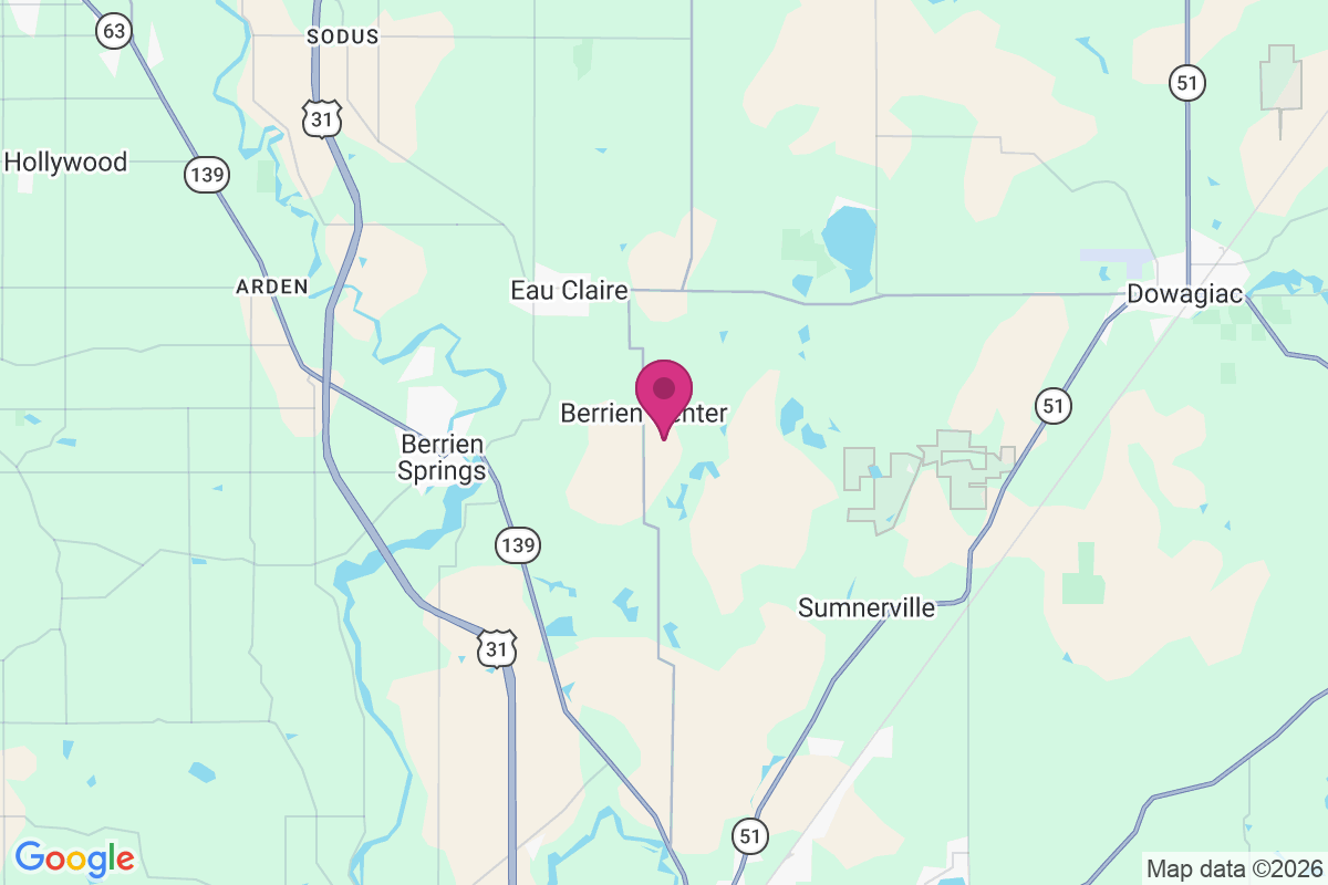 Carte de Berrien Center