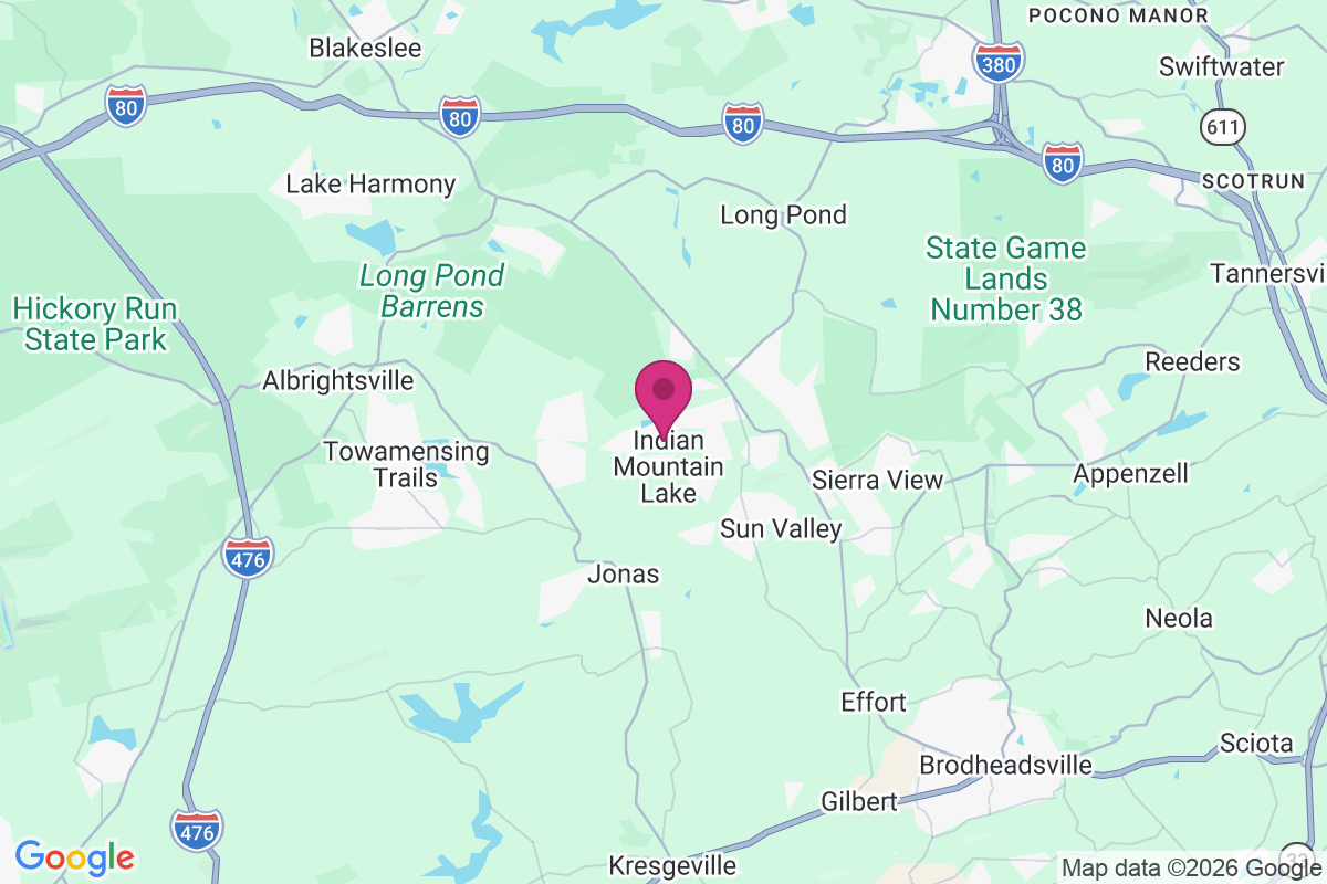 Carte de Indian Mountain Lake