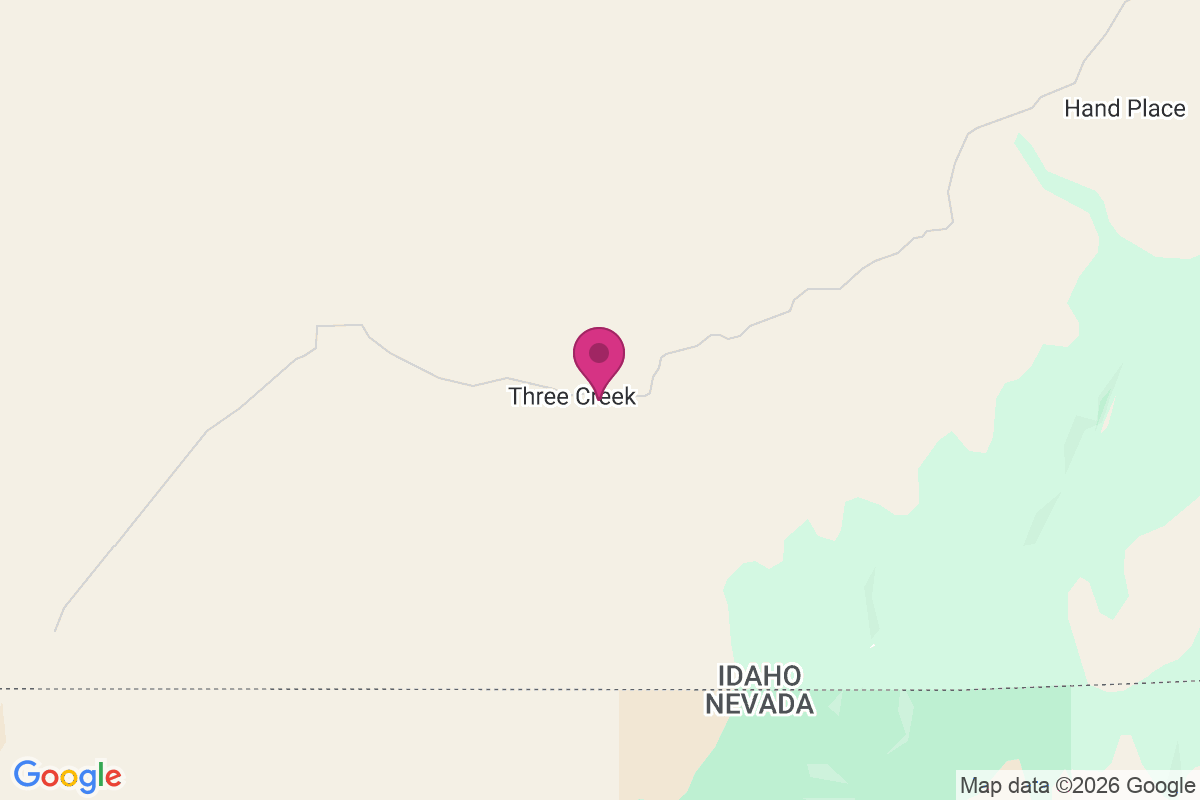 Carte de Three Creek