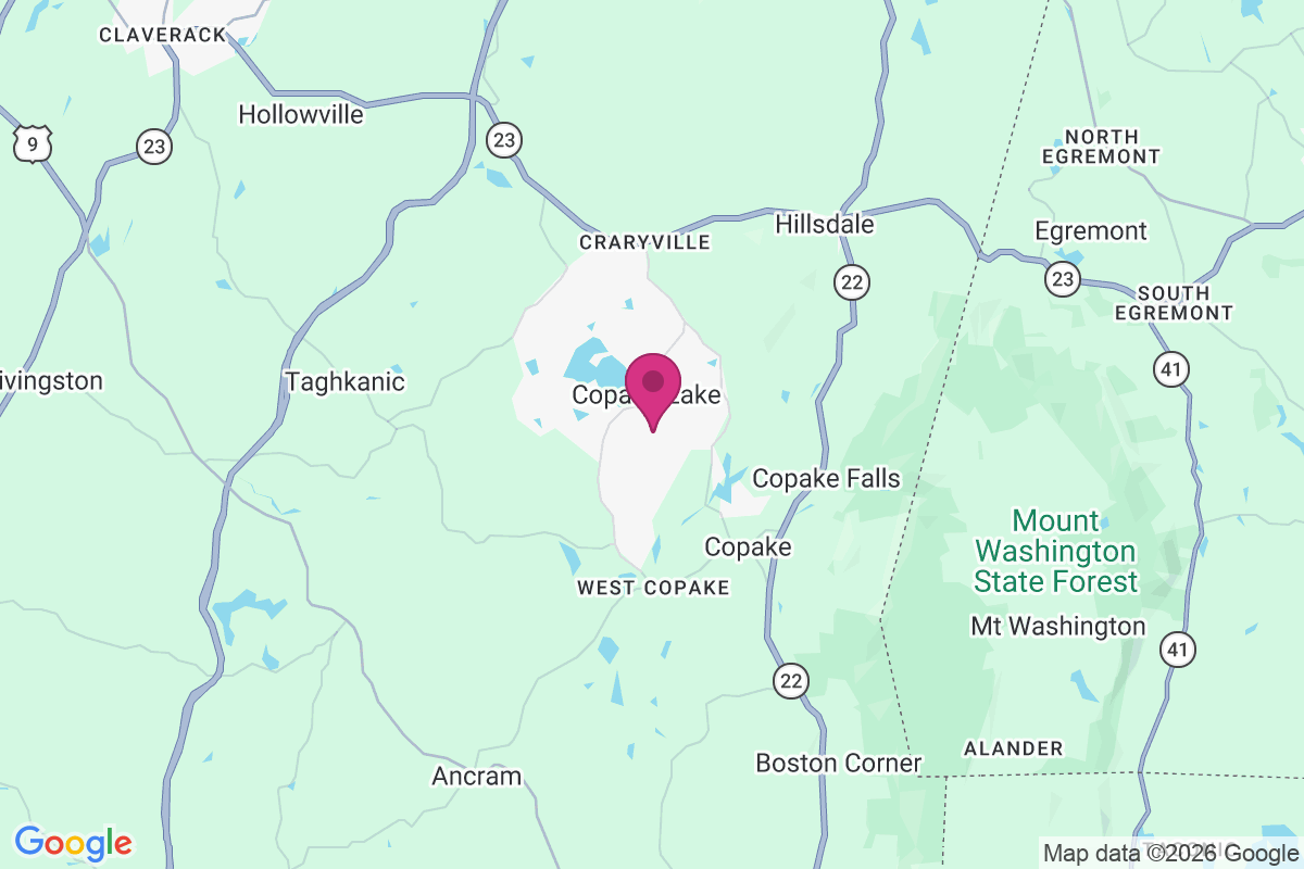 Carte de Copake Lake