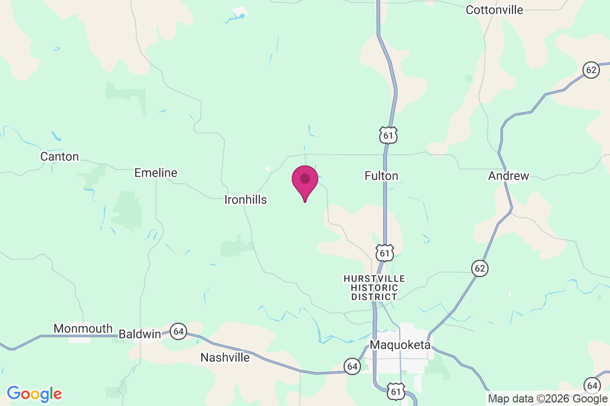 Carte de East Iron Hills