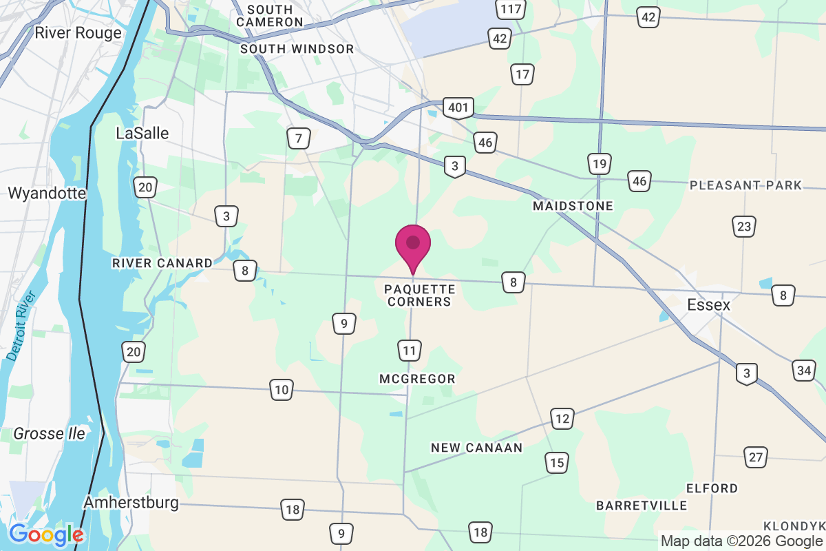 Carte de Paquette Corners