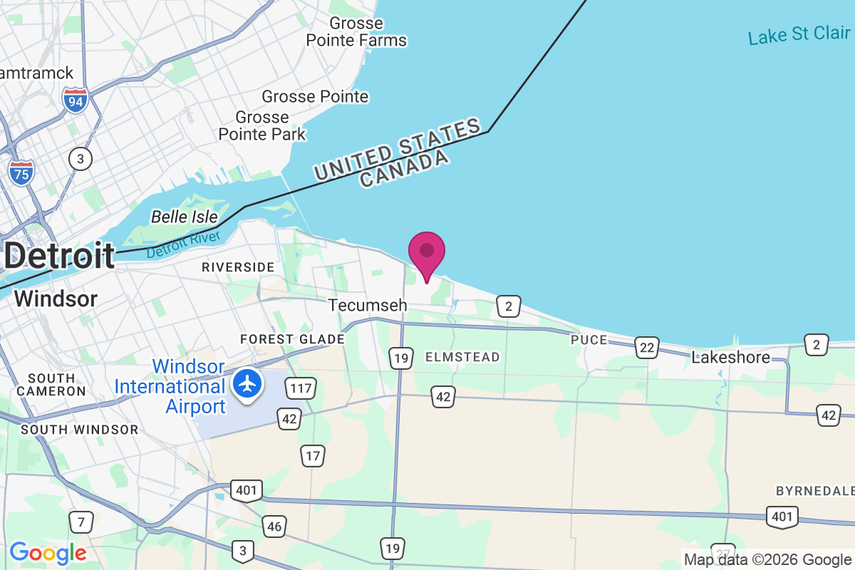 Carte de St. Clair Beach