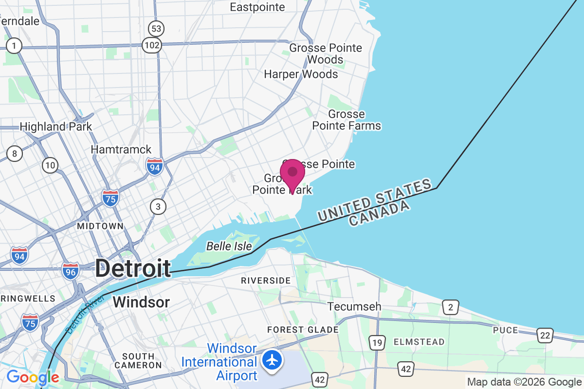 Carte de Grosse Pointe Park