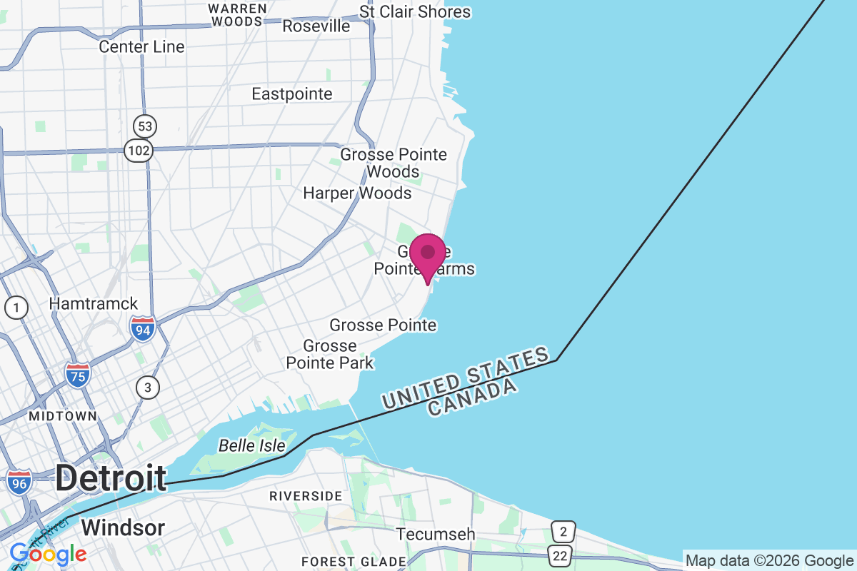 Carte de Grosse Pointe Farms