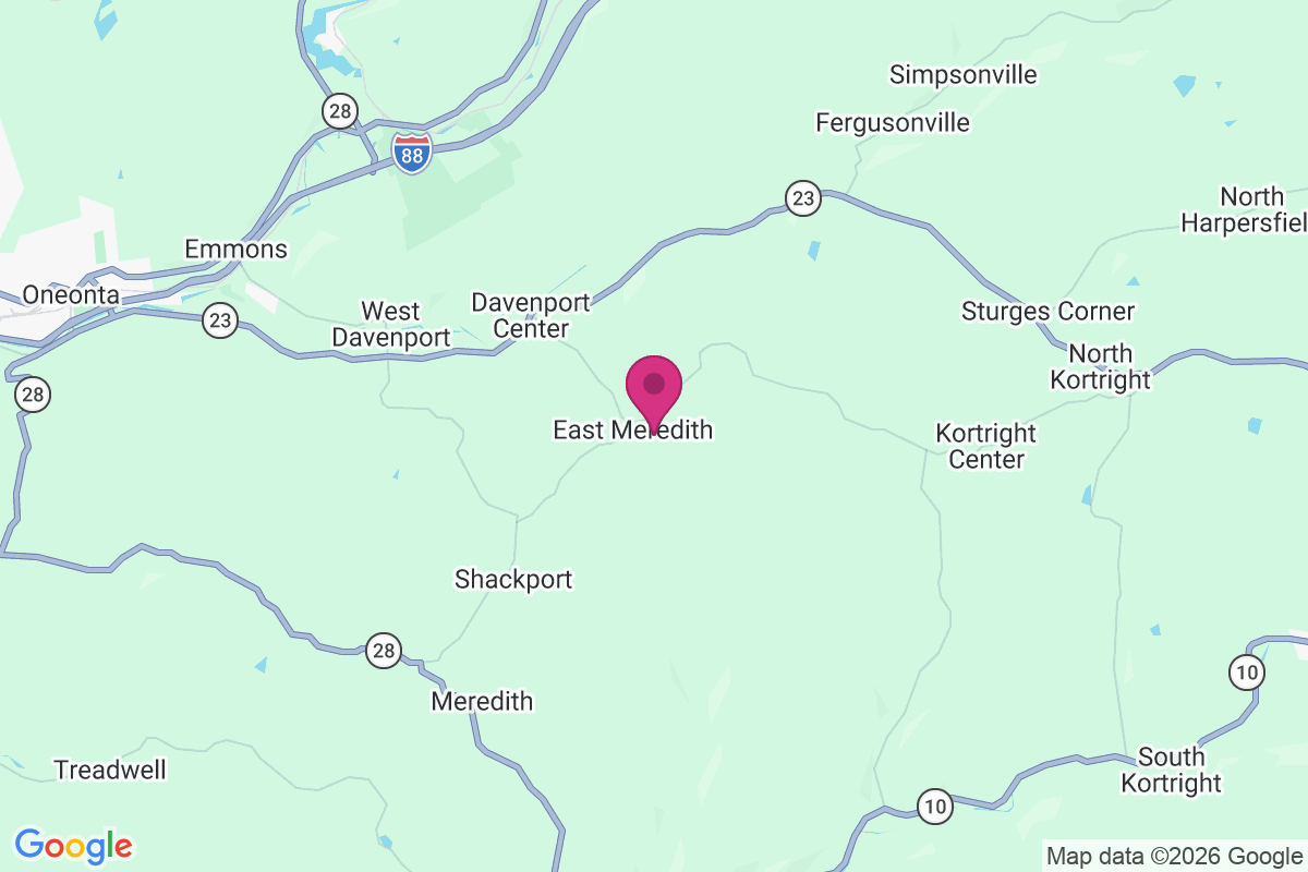 Carte de East Meredith