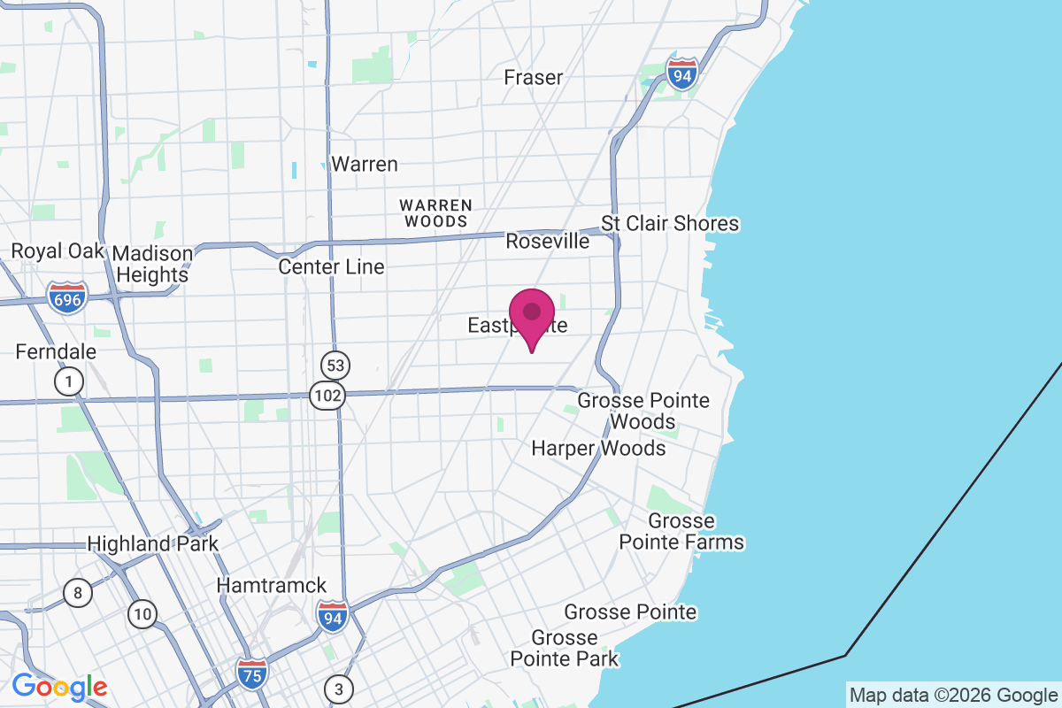 Carte de Eastpointe