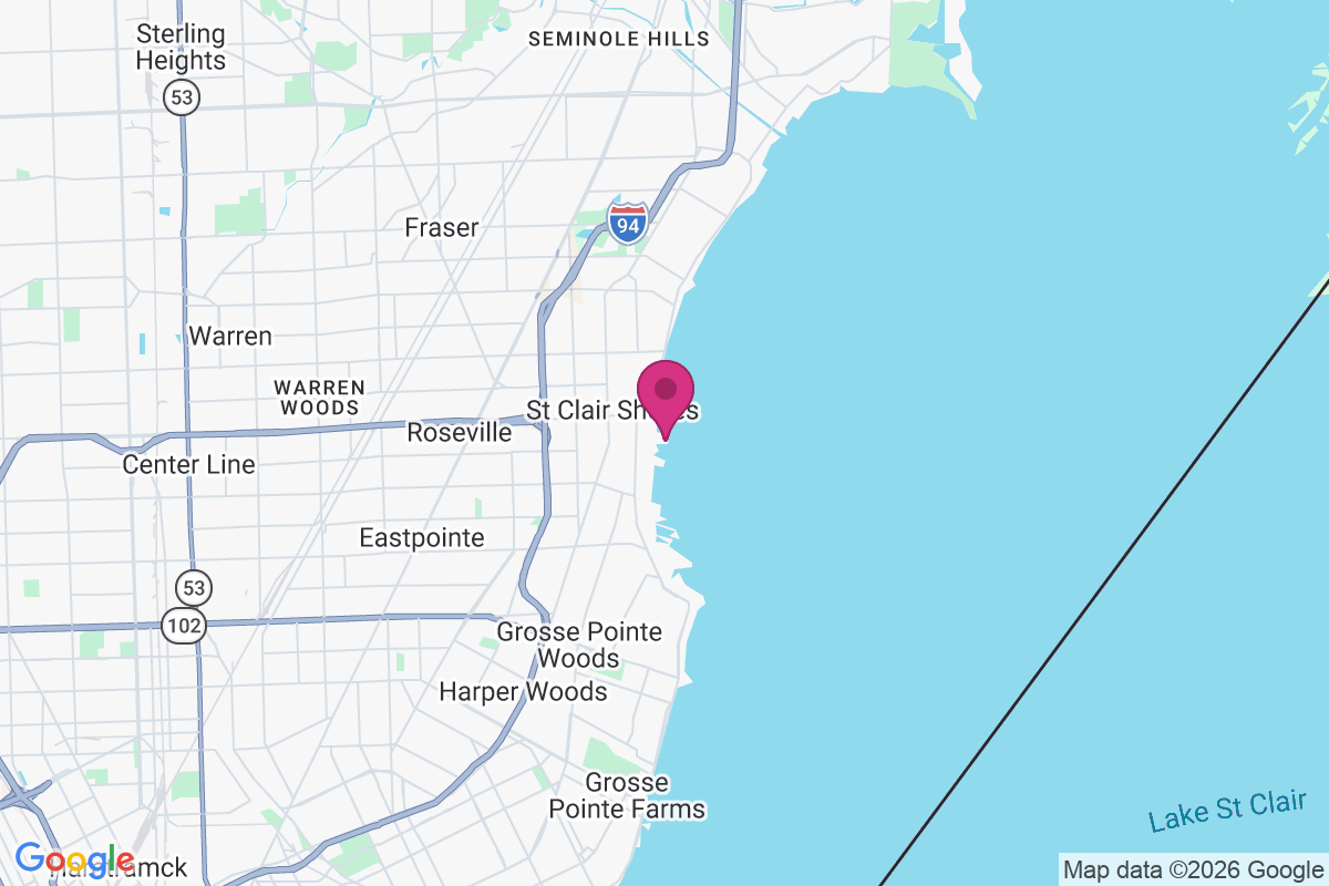 Carte de St Clair Shores
